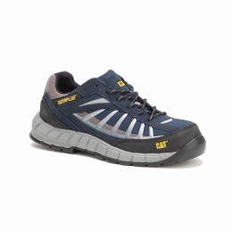 Caterpillar Infrastructure Steel Toe Work Férfi Tornacipő Sötétkék, HU-A053